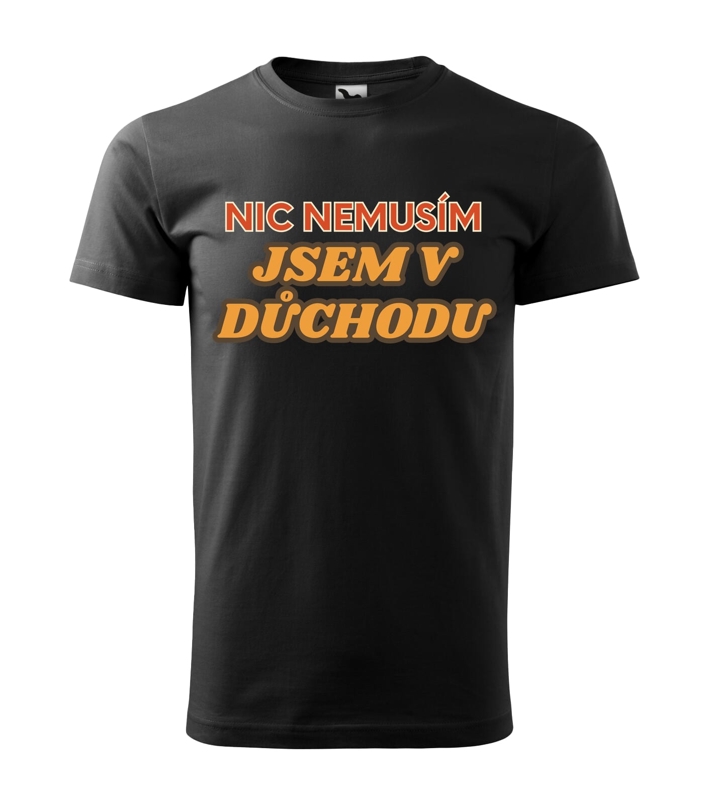 Pánské tričko Jsem v důchodu nápis