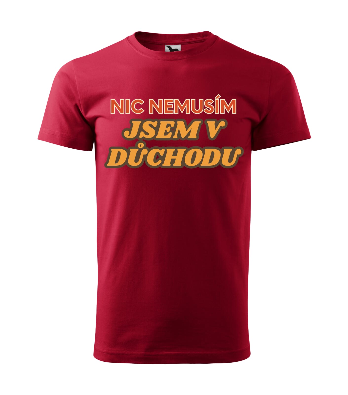 Pánské tričko Jsem v důchodu nápis
