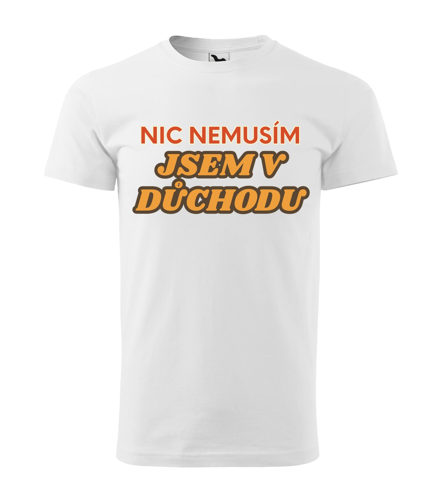Pánské tričko Jsem v důchodu nápis