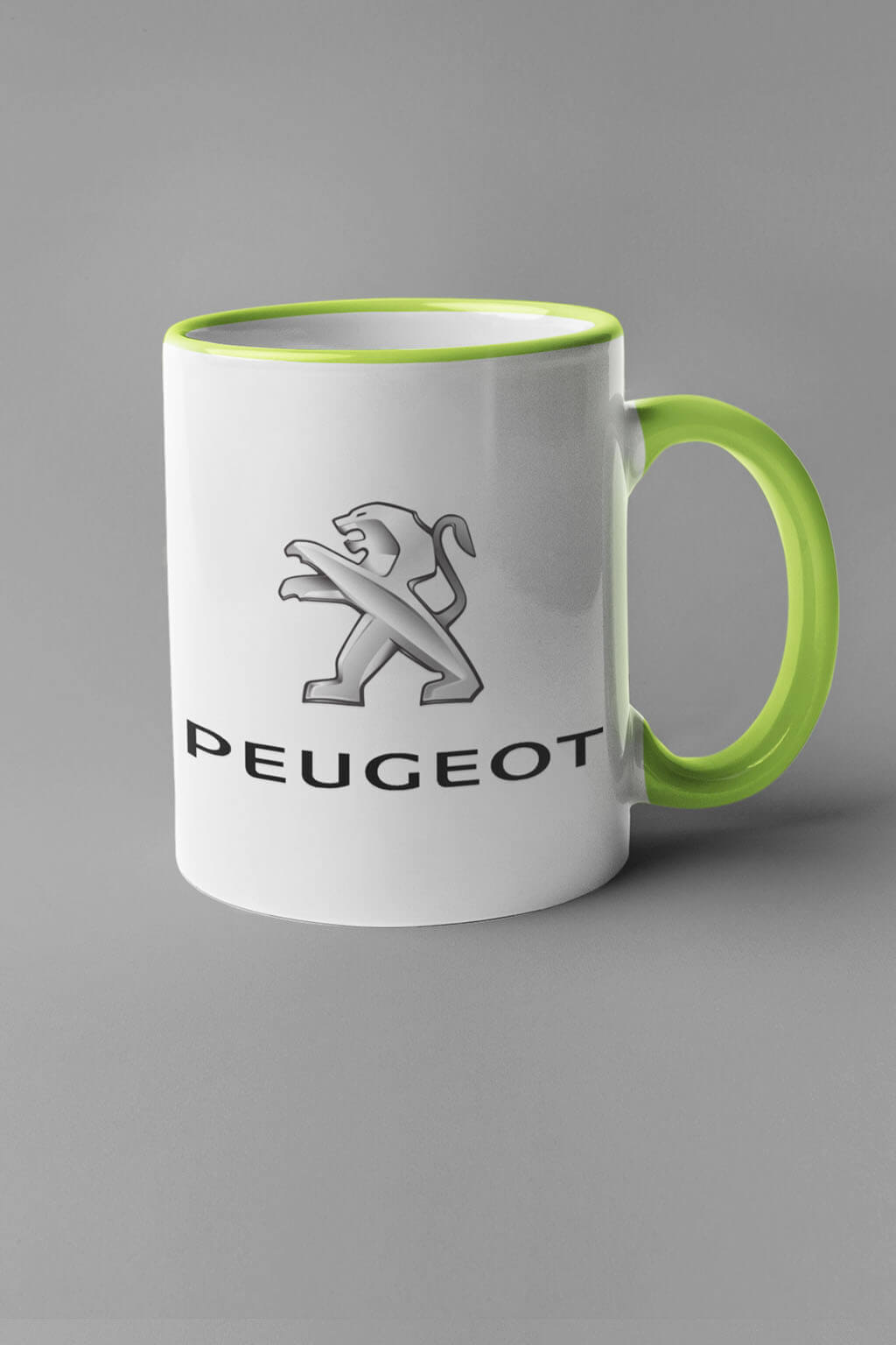 Hrnek s logem auta Peugeot Barva: Zelená