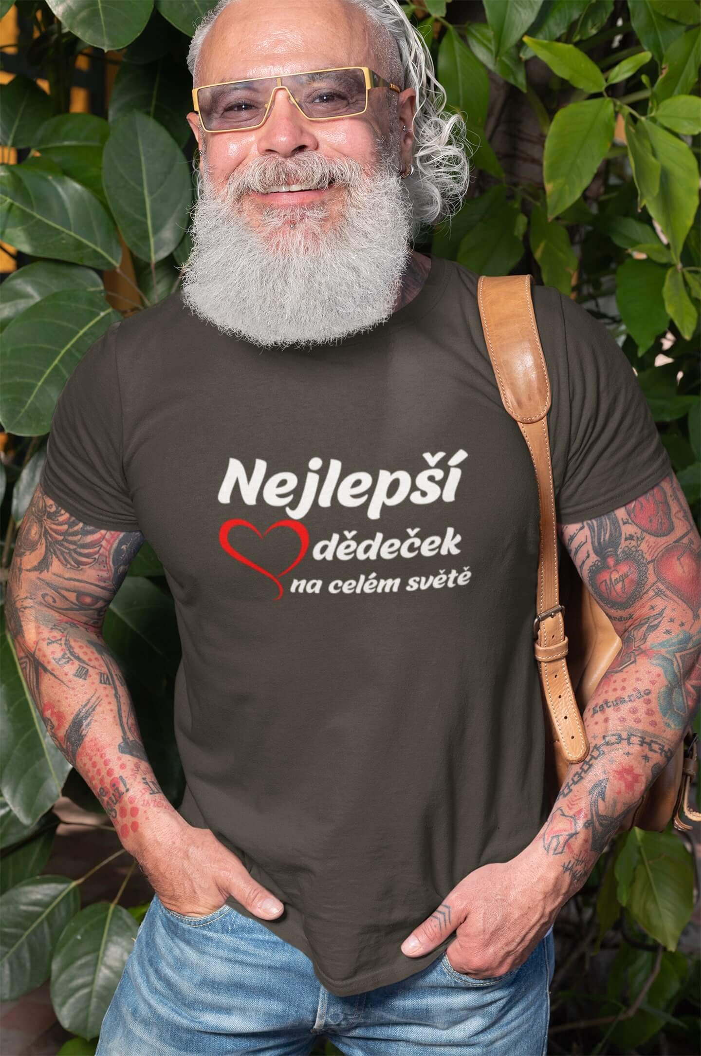 Pánské tričko Nejlepší dědeček Barva: Tmavá břidlice, Velikost: 3XL