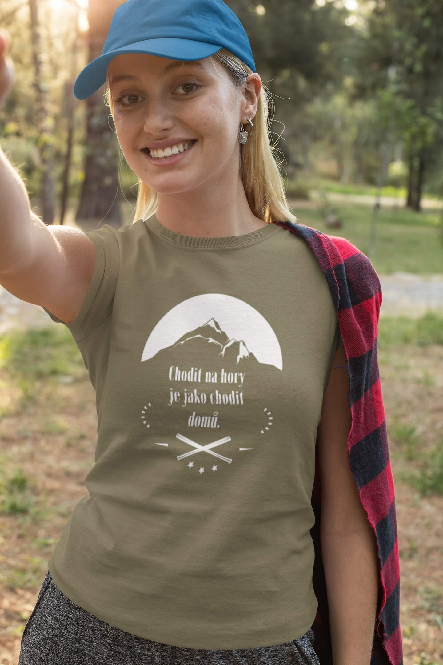 Dámské tričko Chodit na hory