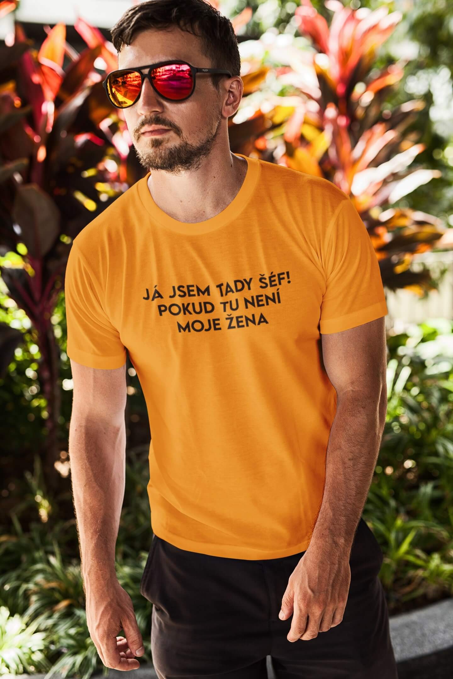 Pánské tričko JÁ JSEM TADY ŠÉF!