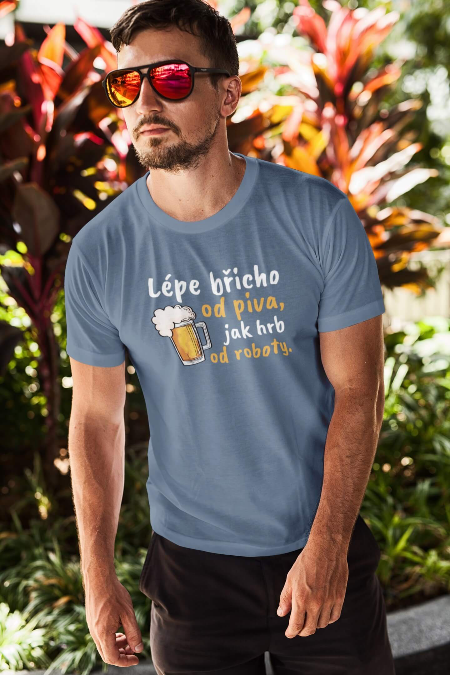 Pánské tričko Lépe břicho od piva