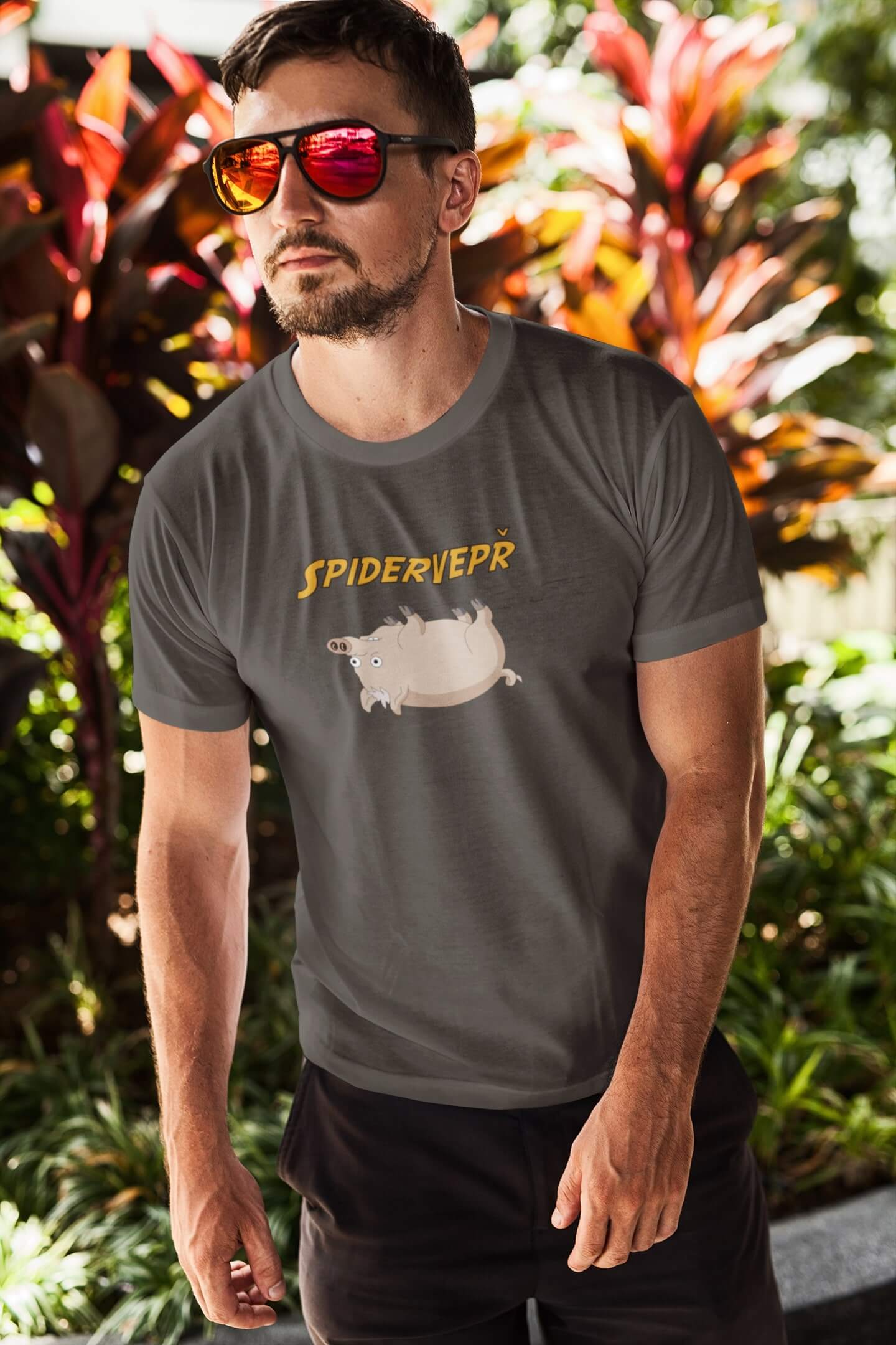 Pánské tričko Spidervepř Barva: Tmavá břidlice, Velikost: 3XL