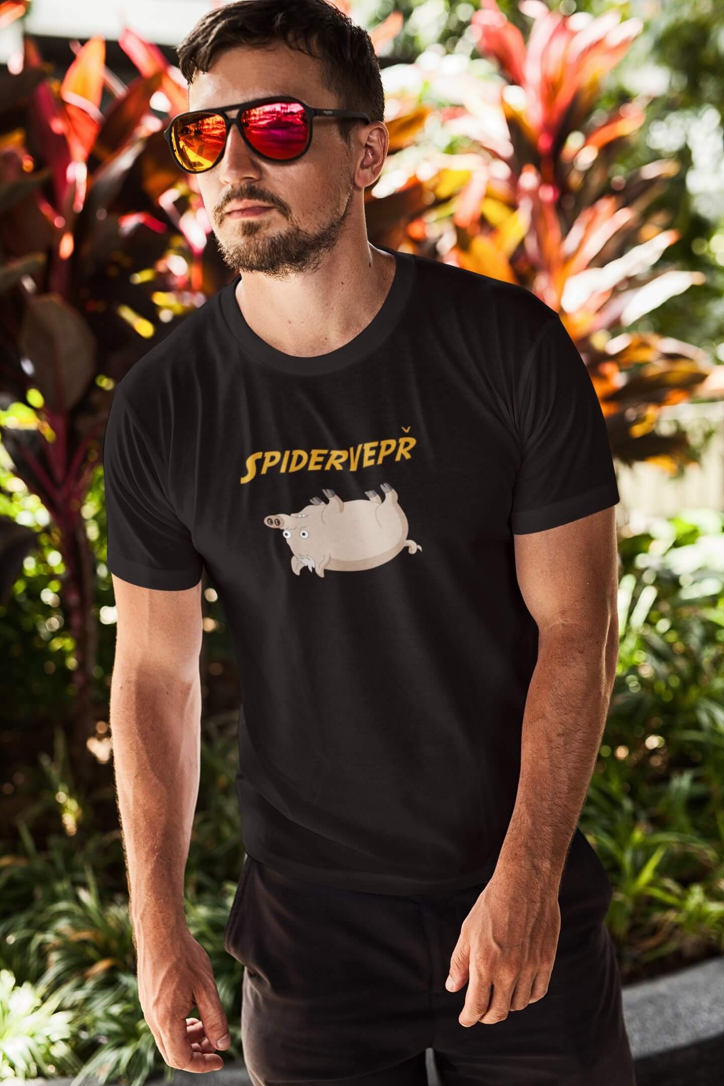 Pánské tričko Spidervepř Barva: Černá, Velikost: 3XL