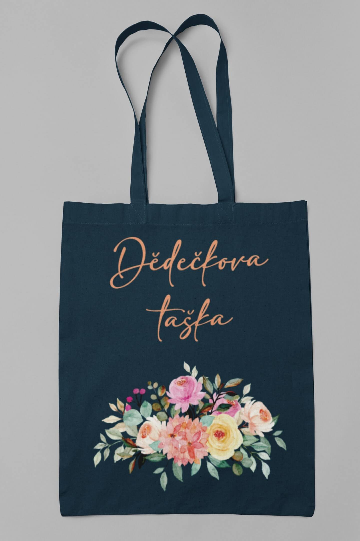 Bavlněná taška Dědečkova taška Barva: Petrolejová modrá