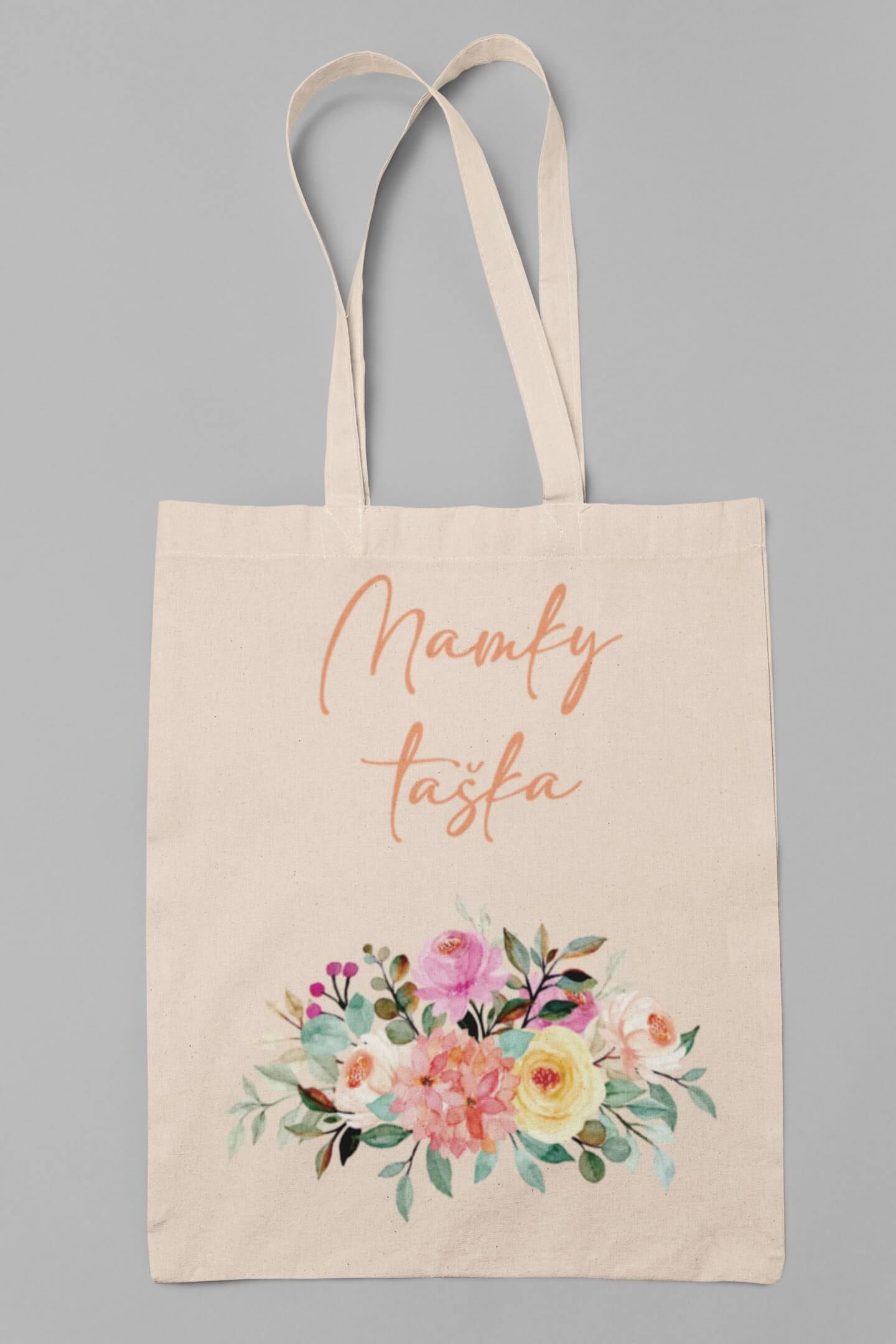 Bavlněná taška Mamky taška Barva: Béžová