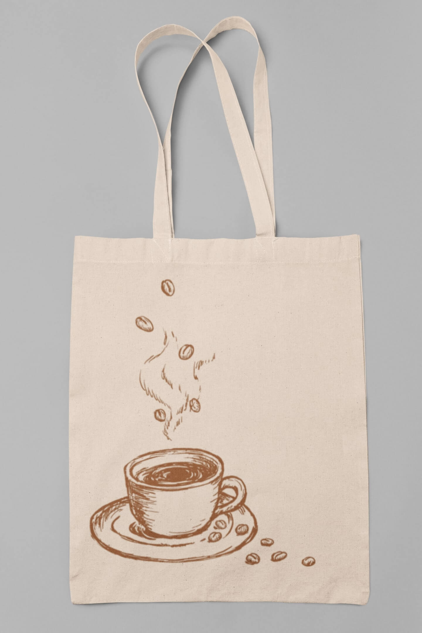 Bavlněná taška Káva Barva: Béžová