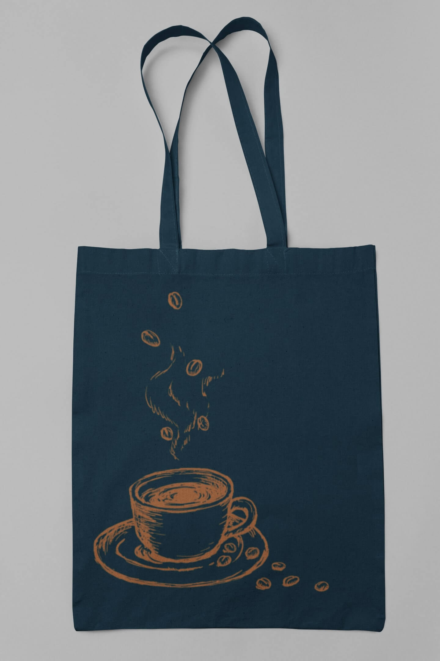 Bavlněná taška Káva Barva: Petrolejová modrá