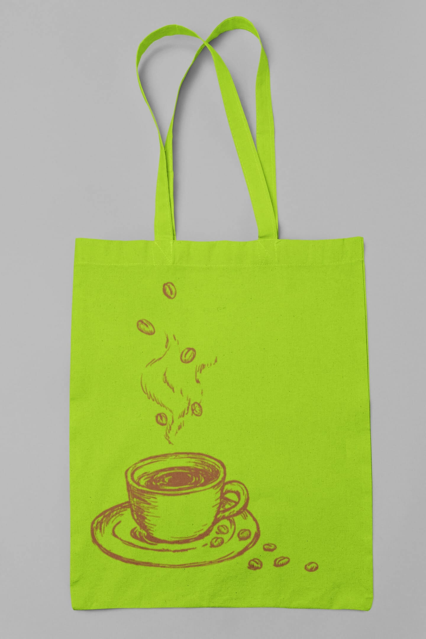 Bavlněná taška Káva Barva: Limetková