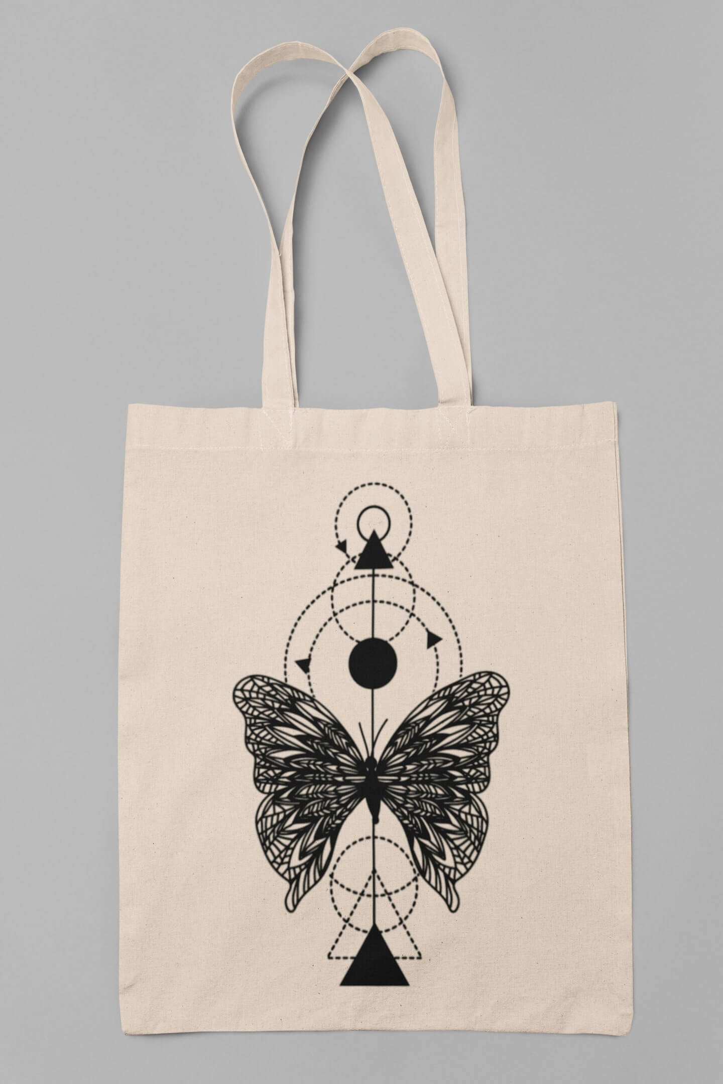 Bavlněná taška Motýl Barva: Béžová