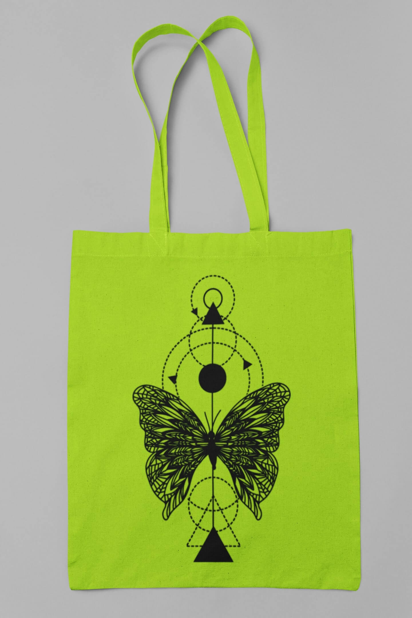 Bavlněná taška Motýl Barva: Limetková