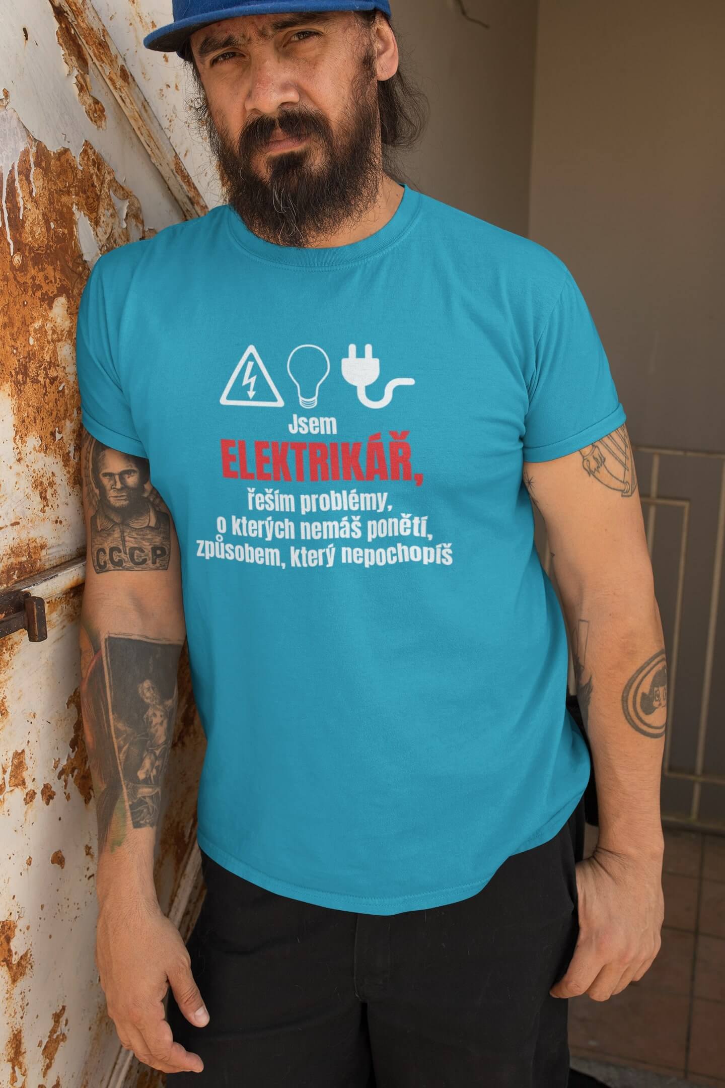 Pánské tričko Elektrikář