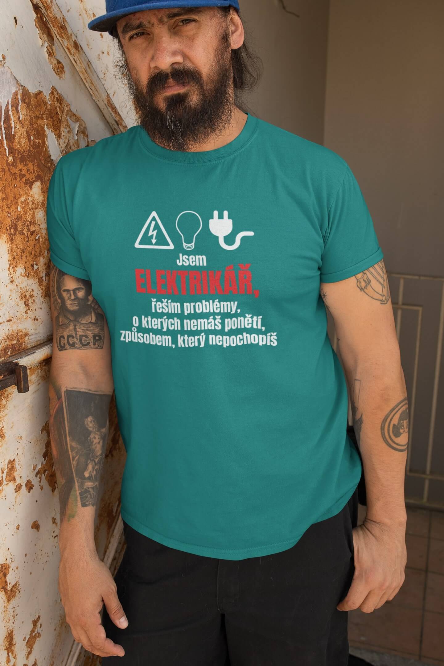 Pánské tričko Elektrikář
