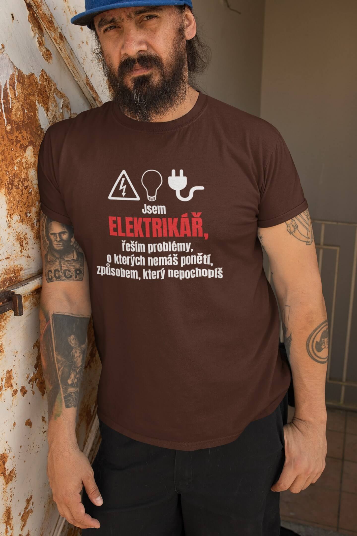 Pánské tričko Elektrikář