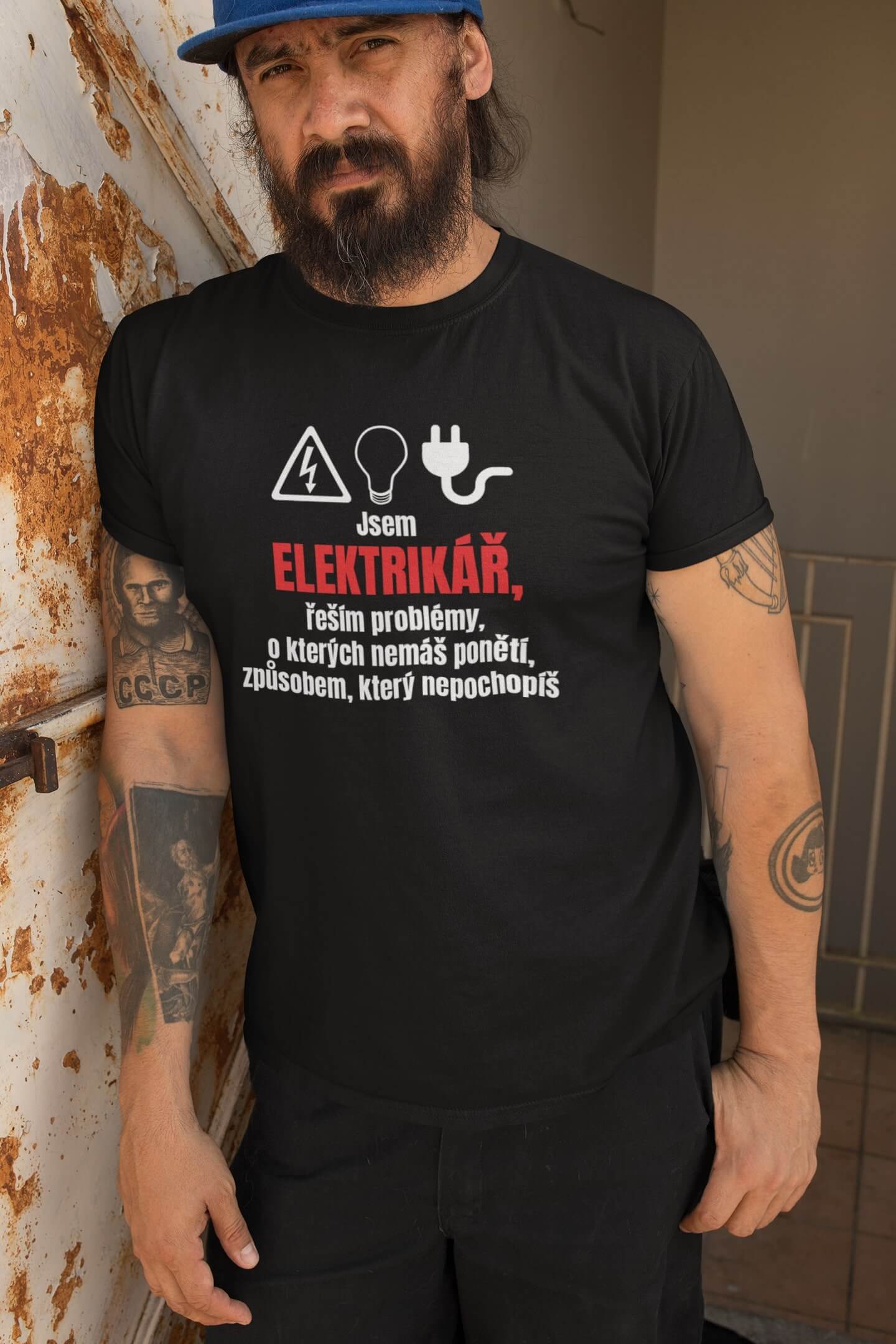 Pánské tričko Elektrikář