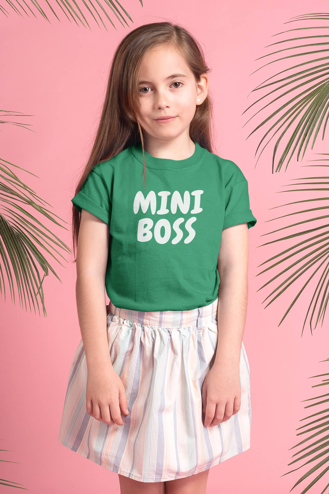 Dívčí tričko Mini boss Barva: Trávová zelená, Velikost: 134