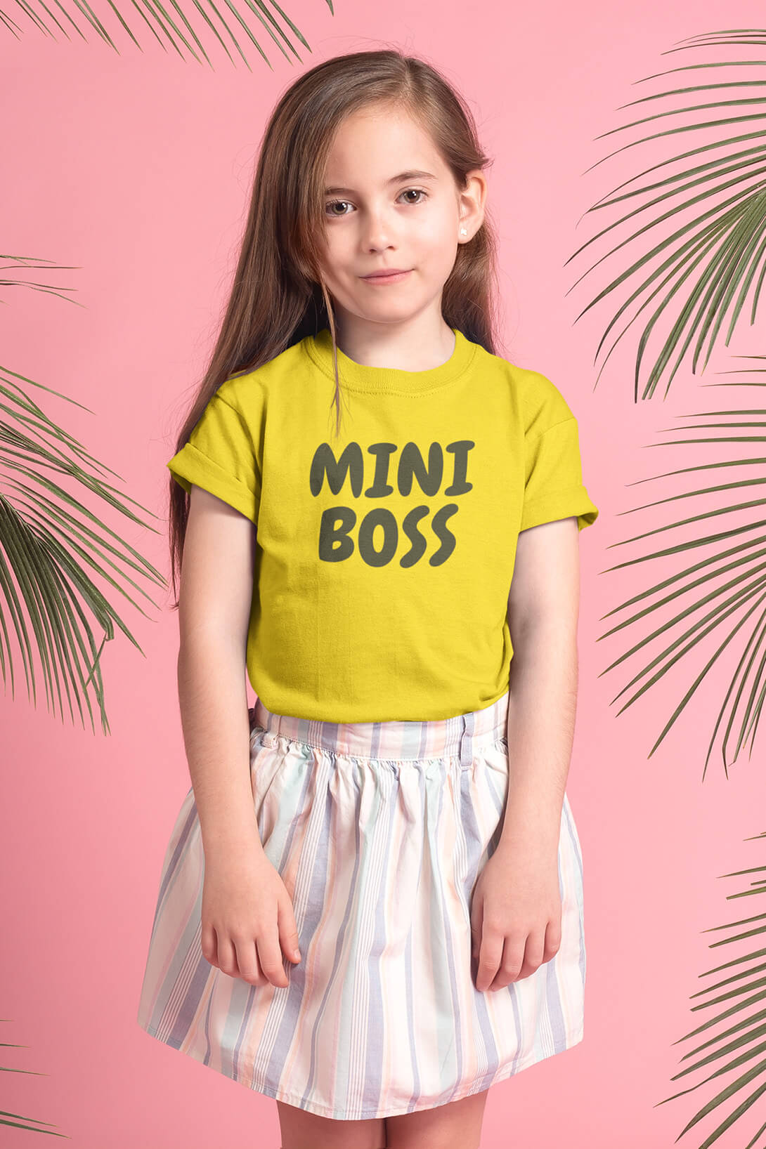 Dívčí tričko Mini boss Barva: Žlutá, Velikost: 134