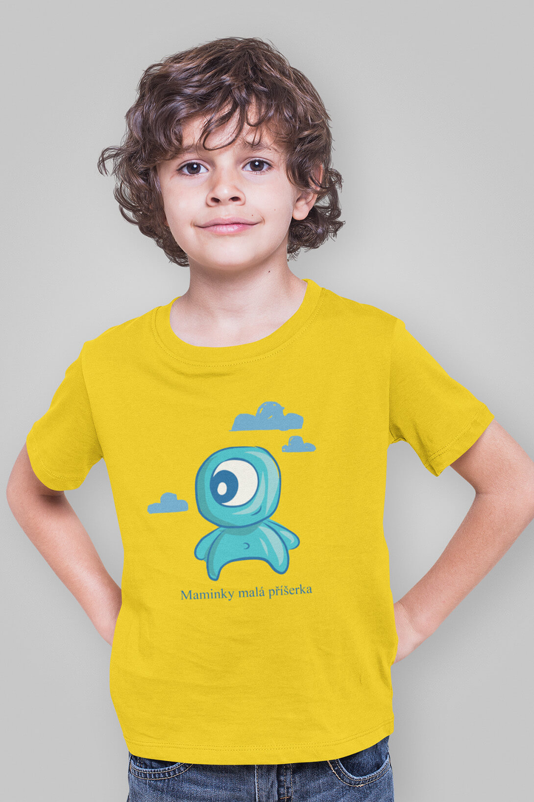 Chlapecké tričko Maminky malá příšerka Barva: Žlutá, Velikost: 122