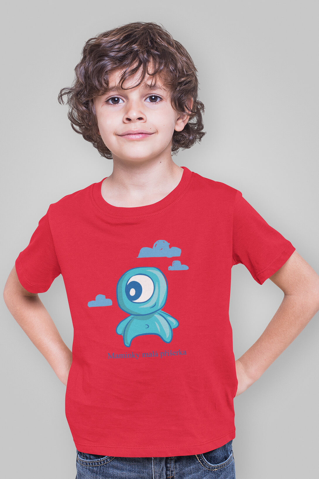 Chlapecké tričko Maminky malá příšerka Barva: Červená, Velikost: 134