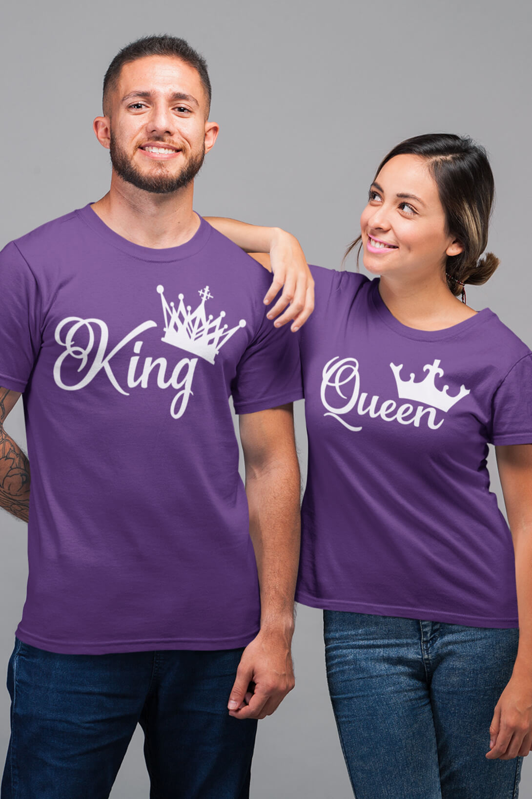 Trička pro páry King Queen