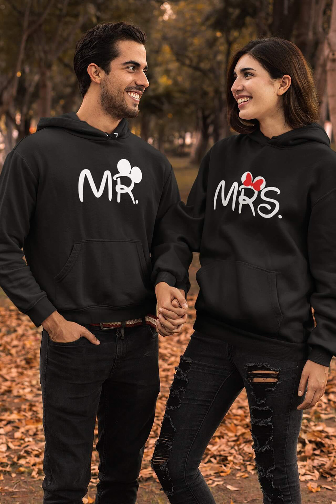 Mikiny pro páry MR a MRS Barva: Černá