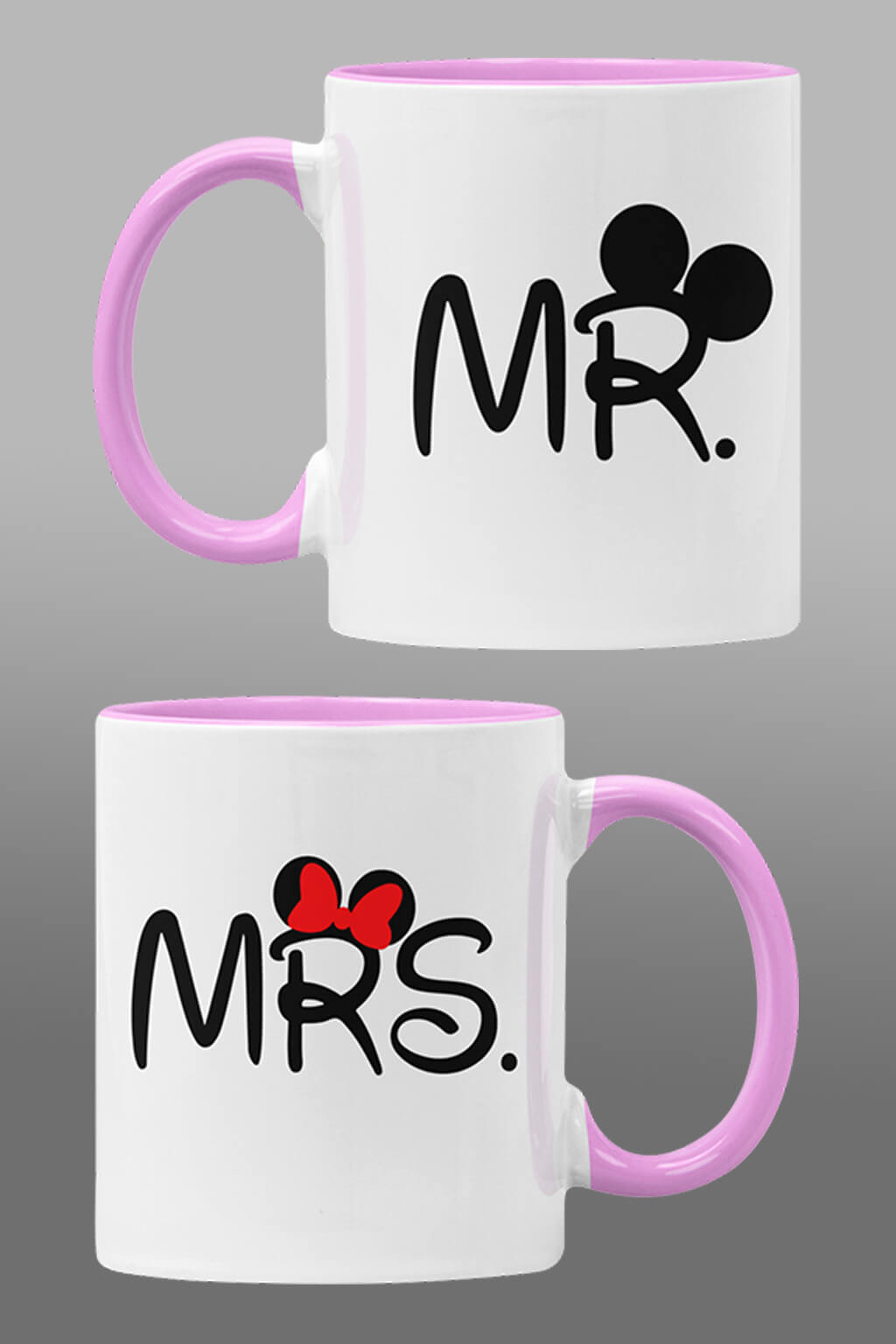 Hrnky pro zamilované MR a MRS Barva: Ružová