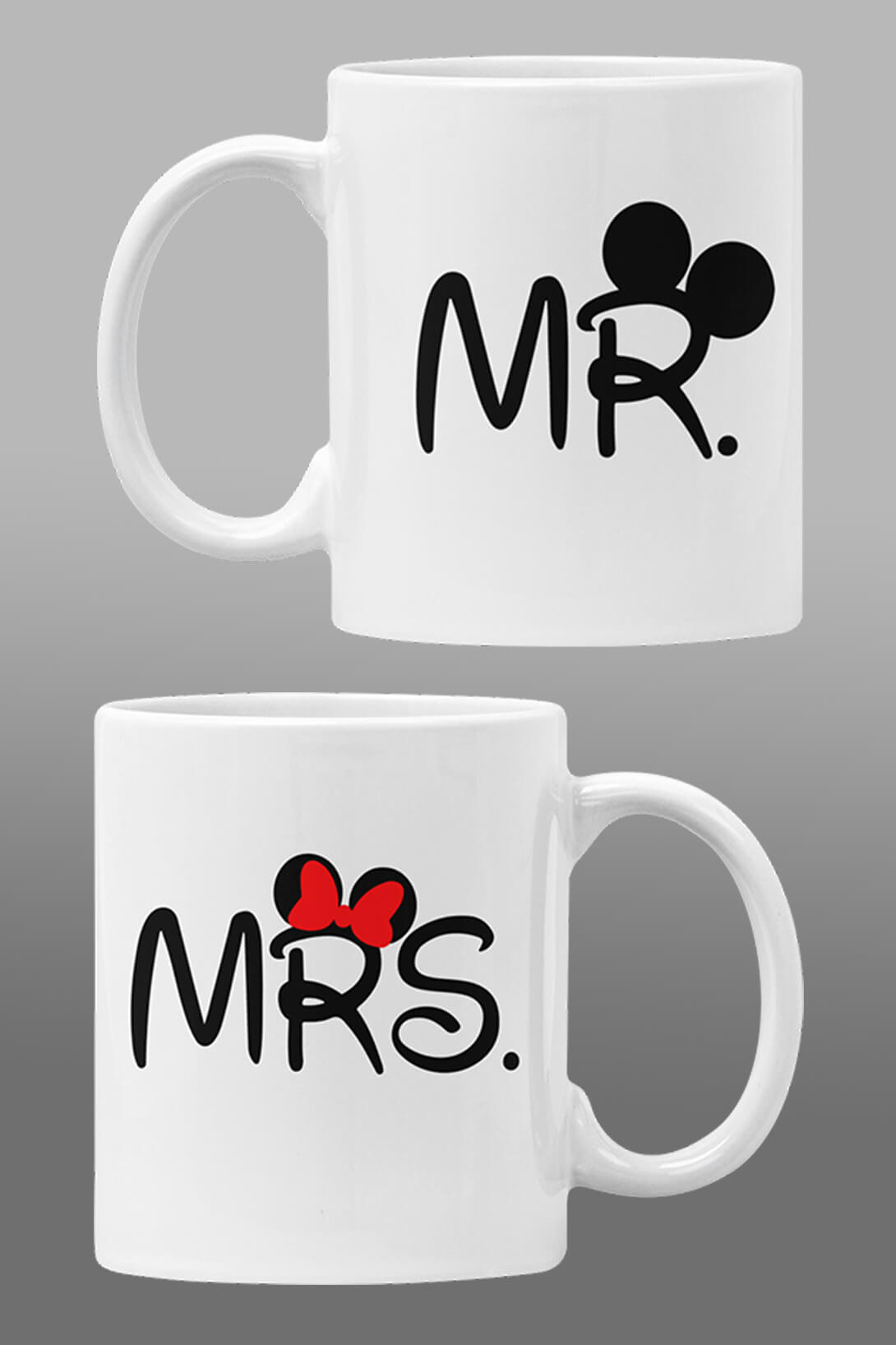 Hrnky pro zamilované MR a MRS Barva: Bíla