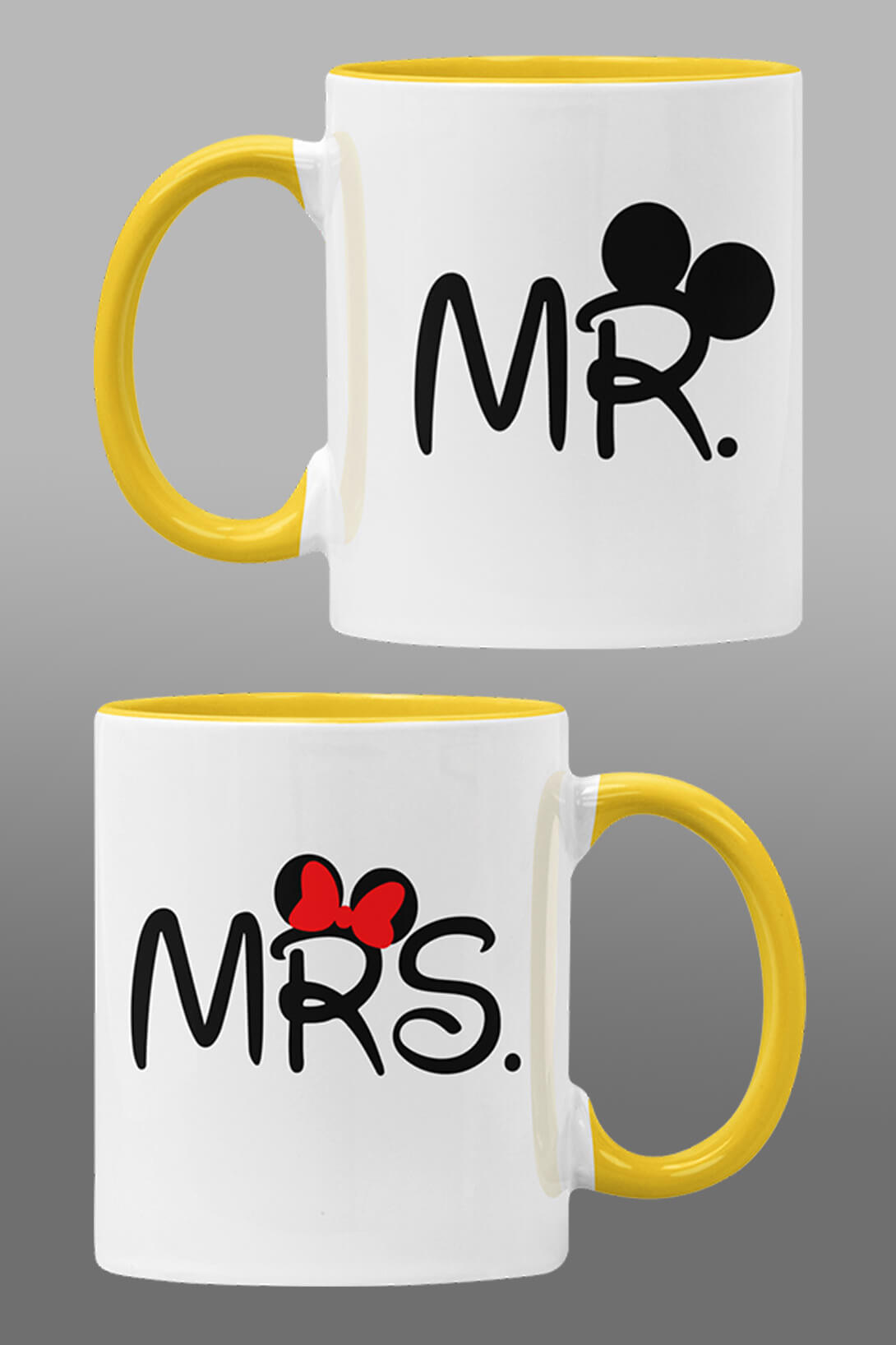 Hrnky pro zamilované MR a MRS Barva: Žlutá