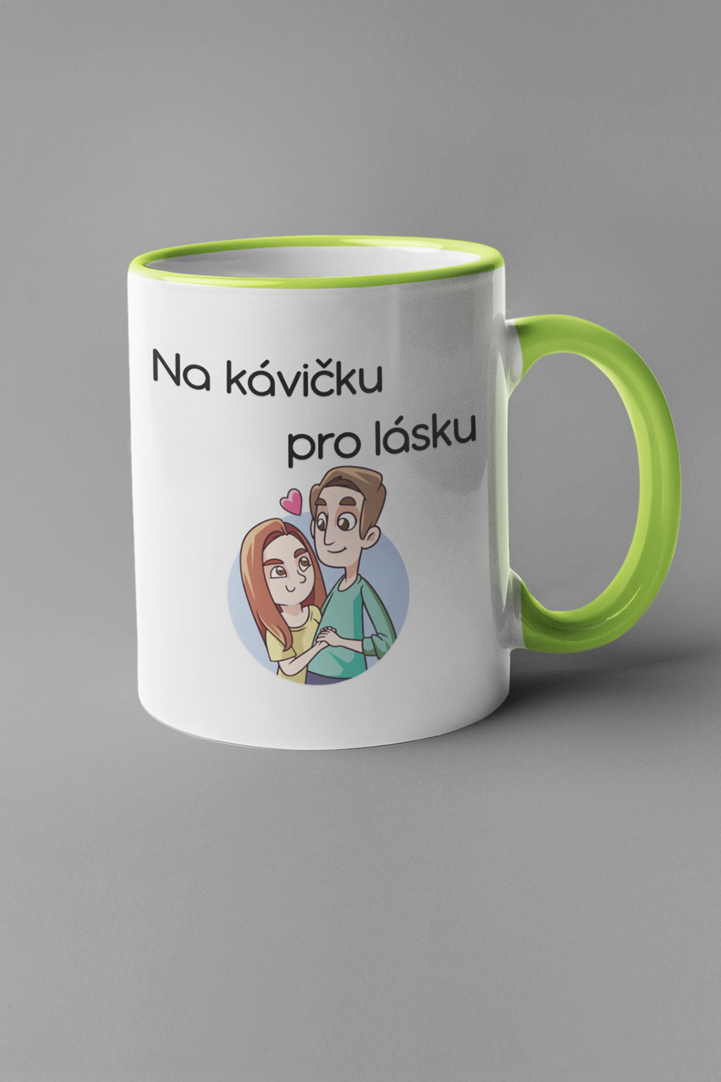 Hrnek Na kávičku pro lásku Barva: Zelená