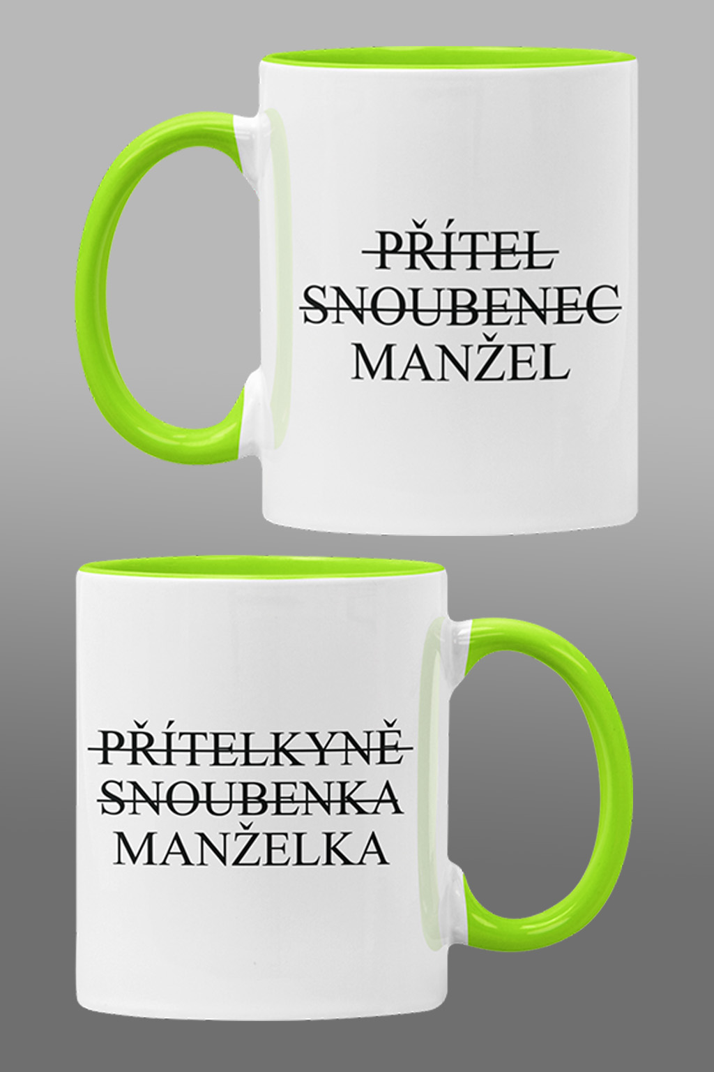 Hrnky pro zamilované Vztah Barva: Zelená