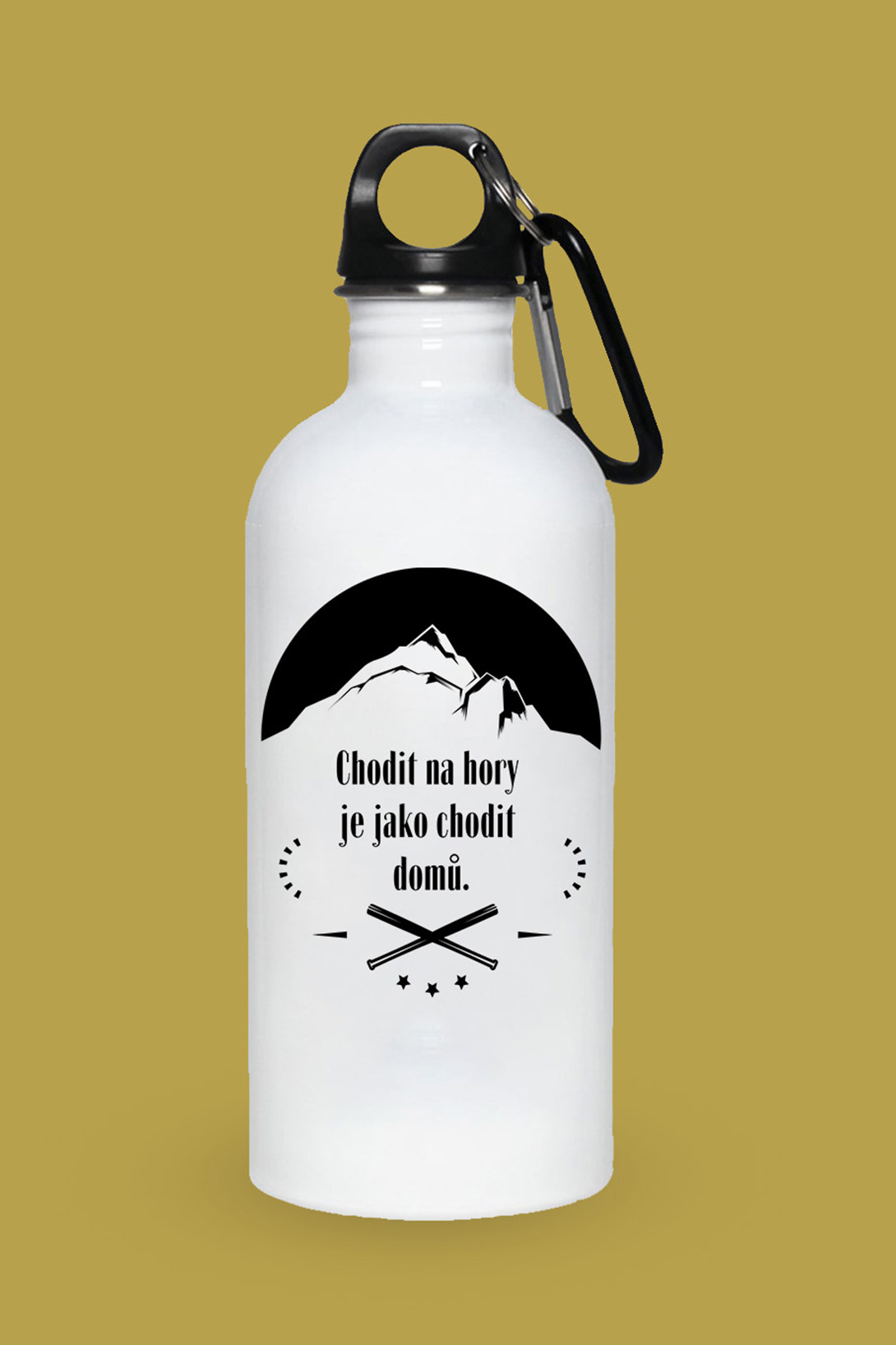 Turistická láhev Chodit na hory Varianta: 600 ml