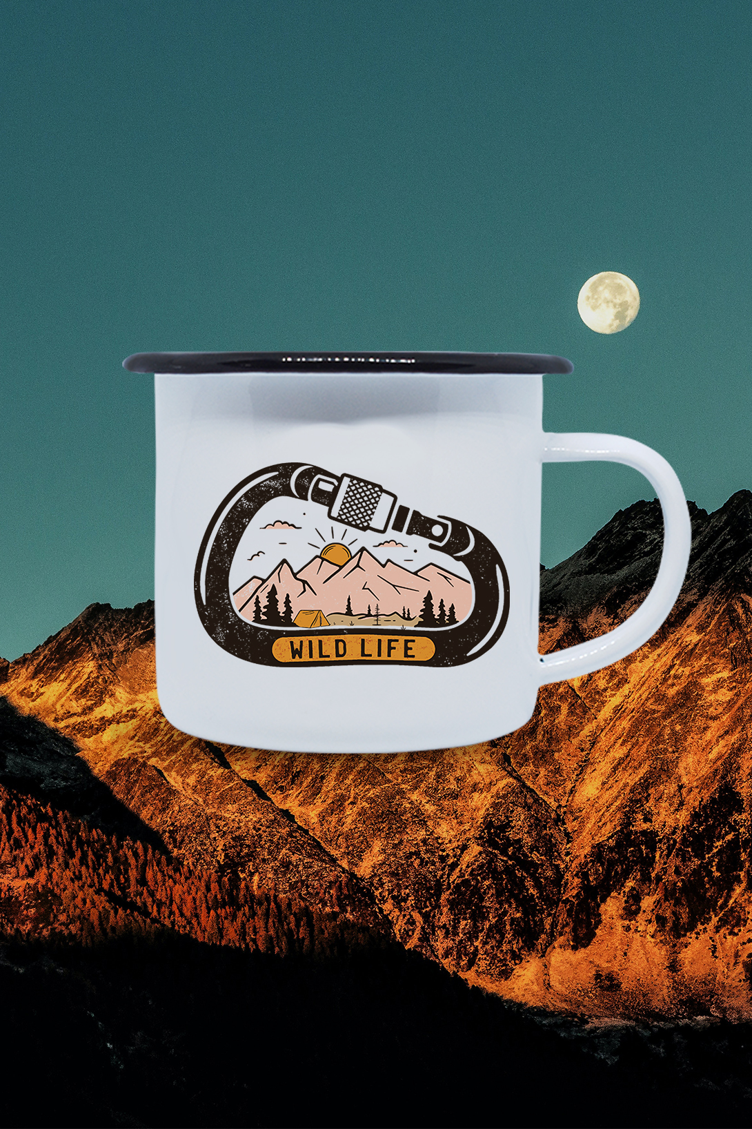 Plechový hrnek Wild life Hrnek: Kovový hrnek 300ml