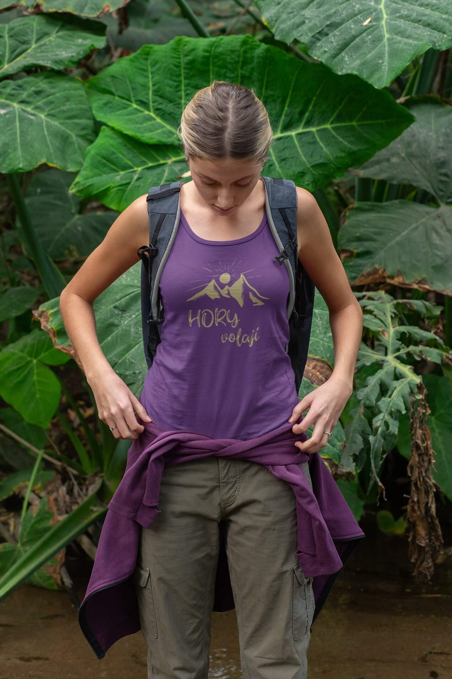 Dámské tílko Hory volají Barva: Fialová