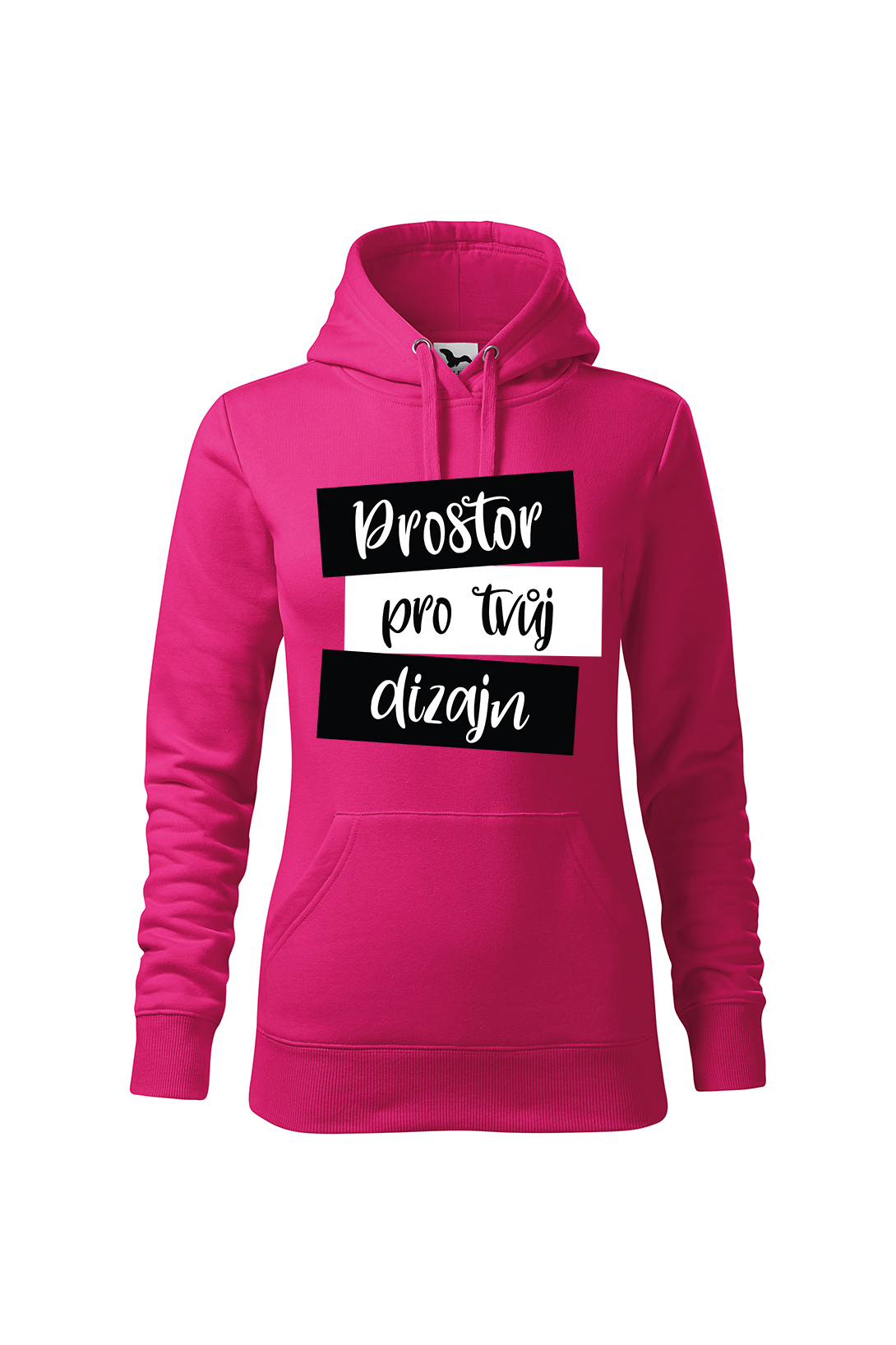 Dámská mikina s vlastním potiskem Barva: Purpurová, Velikost: 2XL