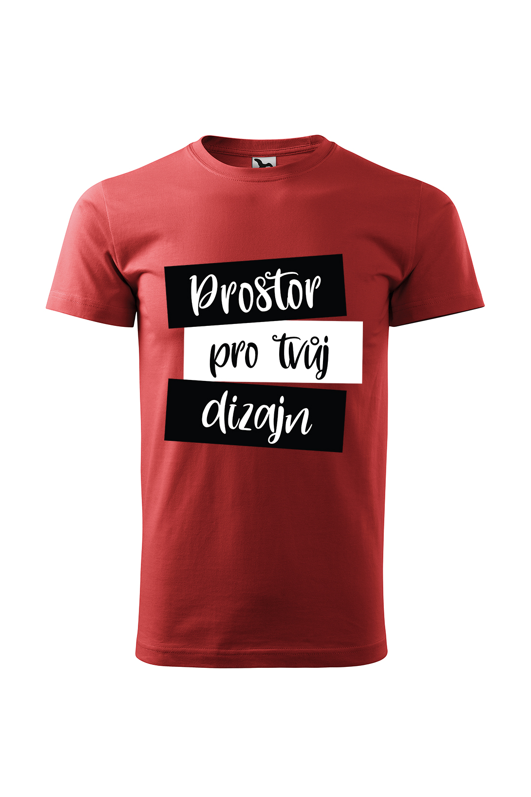 Pánske tričko s vlastním potiskem Barva: Červená, Velikost: 3XL
