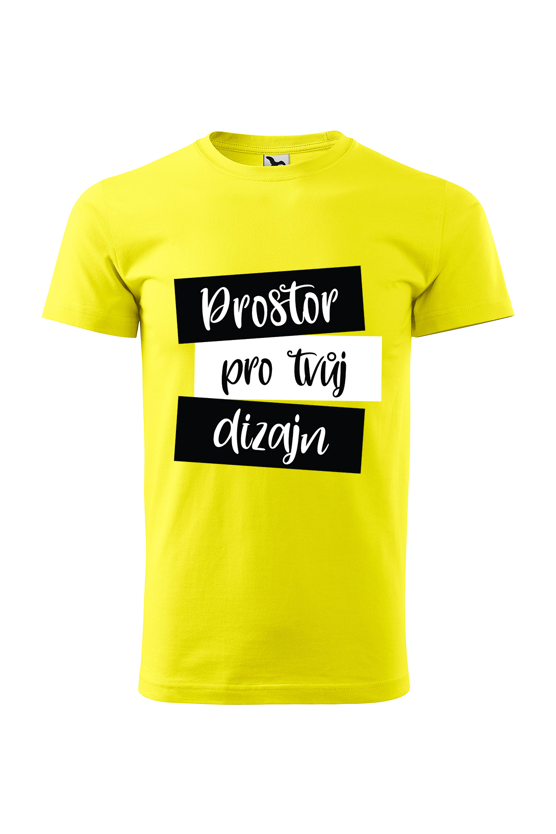 Pánske tričko s vlastním potiskem Barva: Citrónová, Velikost: XS
