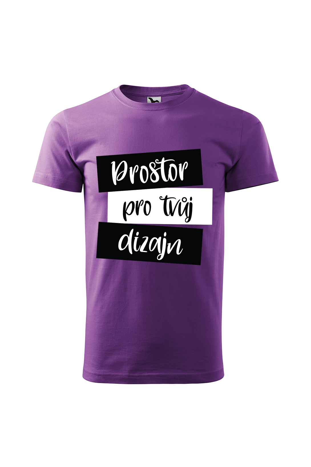 Pánske tričko s vlastním potiskem Barva: Fialová, Velikost: 4XL