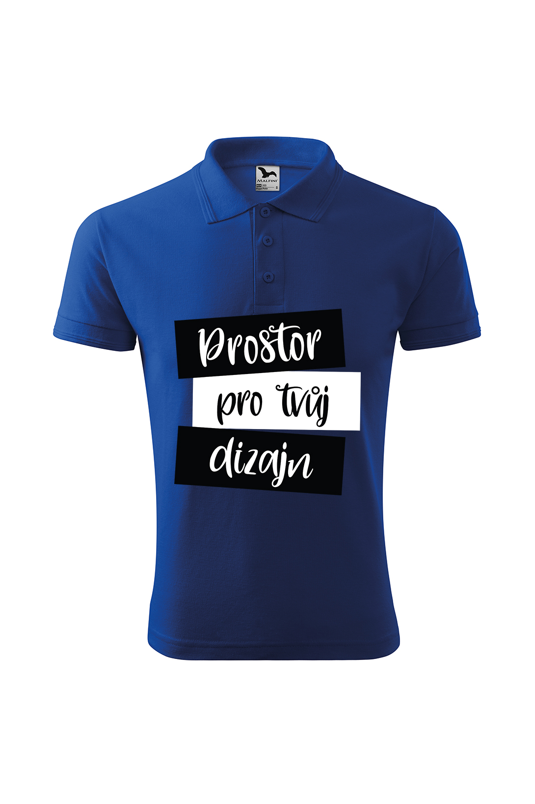 Pánská polokošile s vlastním potiskem Barva: Kráľovská modrá, Velikost: 3XL