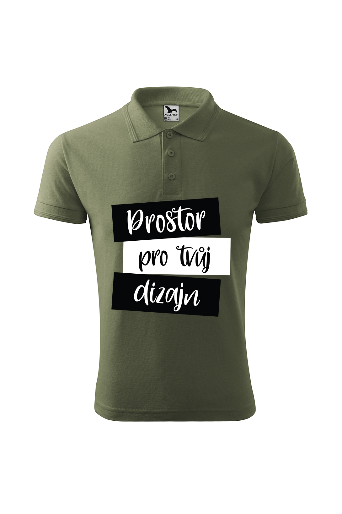 Pánská polokošile s vlastním potiskem Barva: Svetlá khaki, Velikost: 2XL