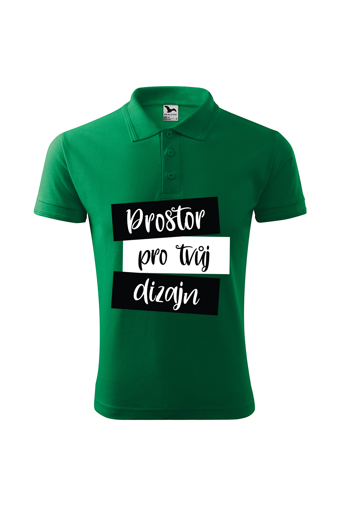 Pánská polokošile s vlastním potiskem Barva: Trávová zelená, Velikost: 2XL