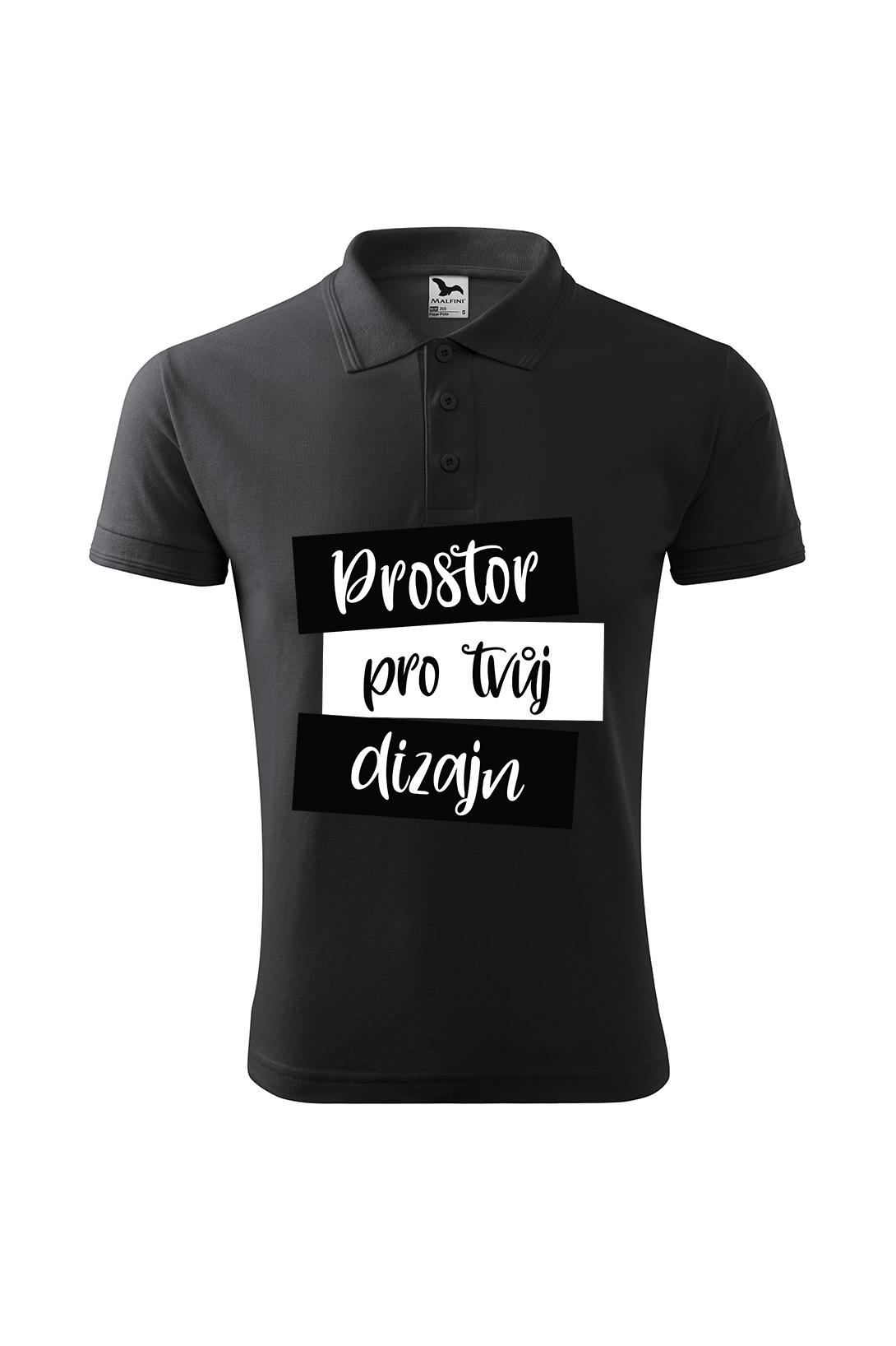 Pánská polokošile s vlastním potiskem Barva: Ebony grey, Velikost: 3XL