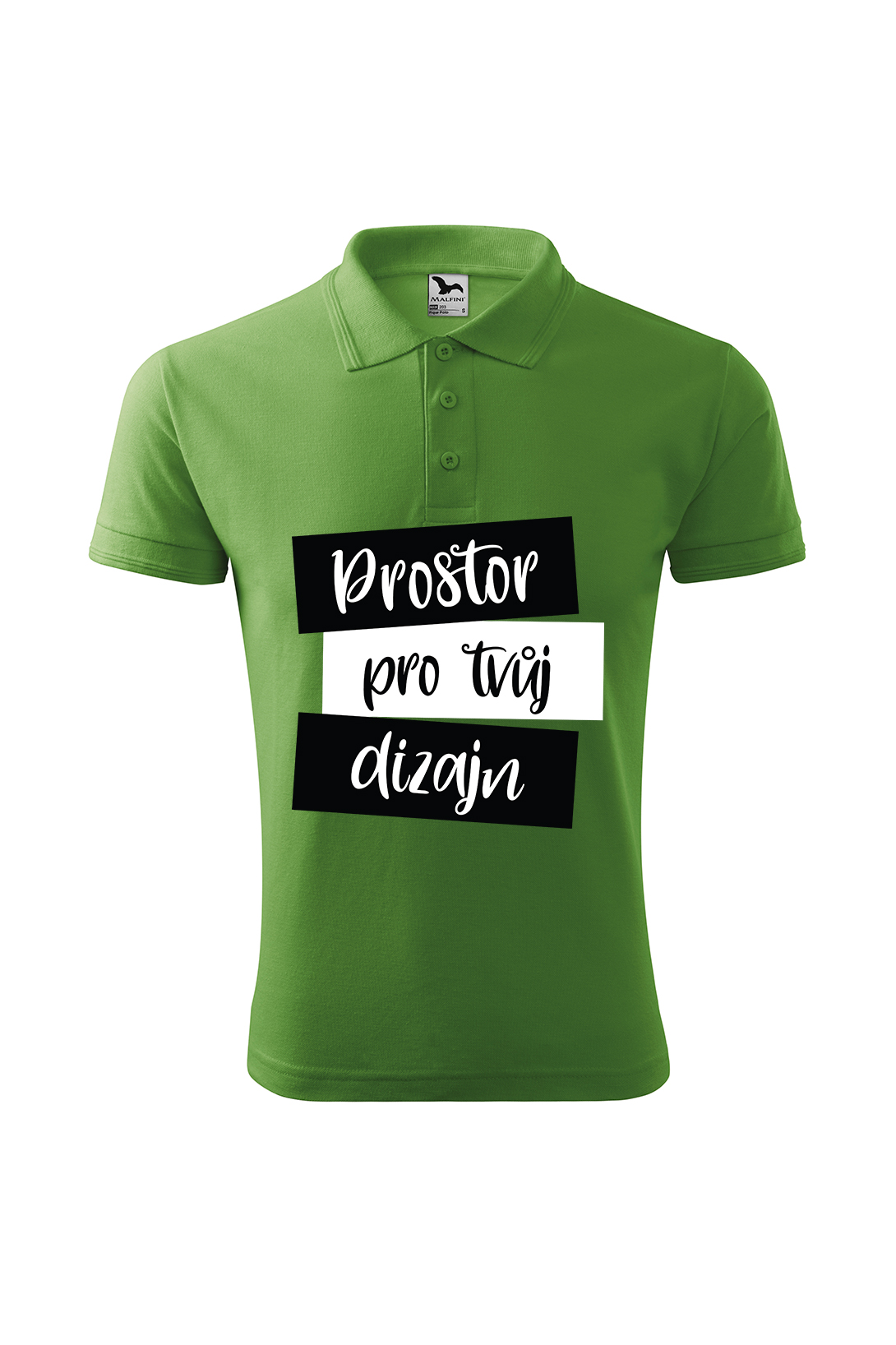 Pánská polokošile s vlastním potiskem Barva: Hrášková zelená, Velikost: 2XL