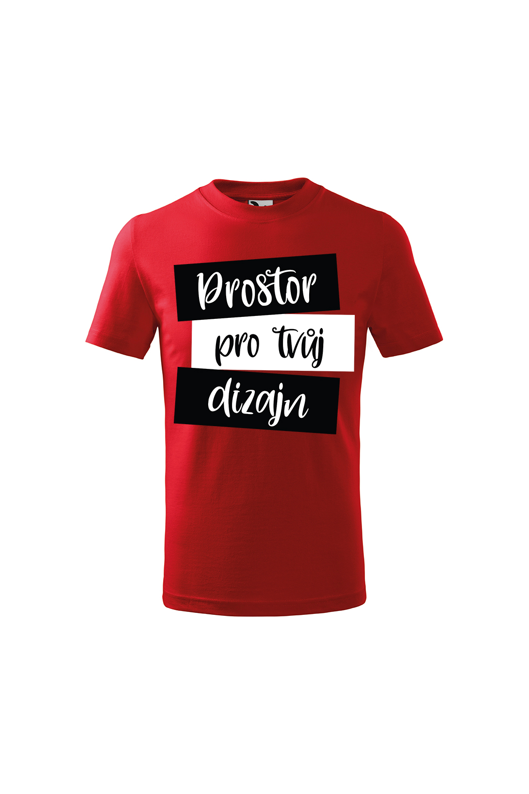 Dětské tričko s vlastním potiskem (krátký rukáv) Barva: Červená, Velikost: 122