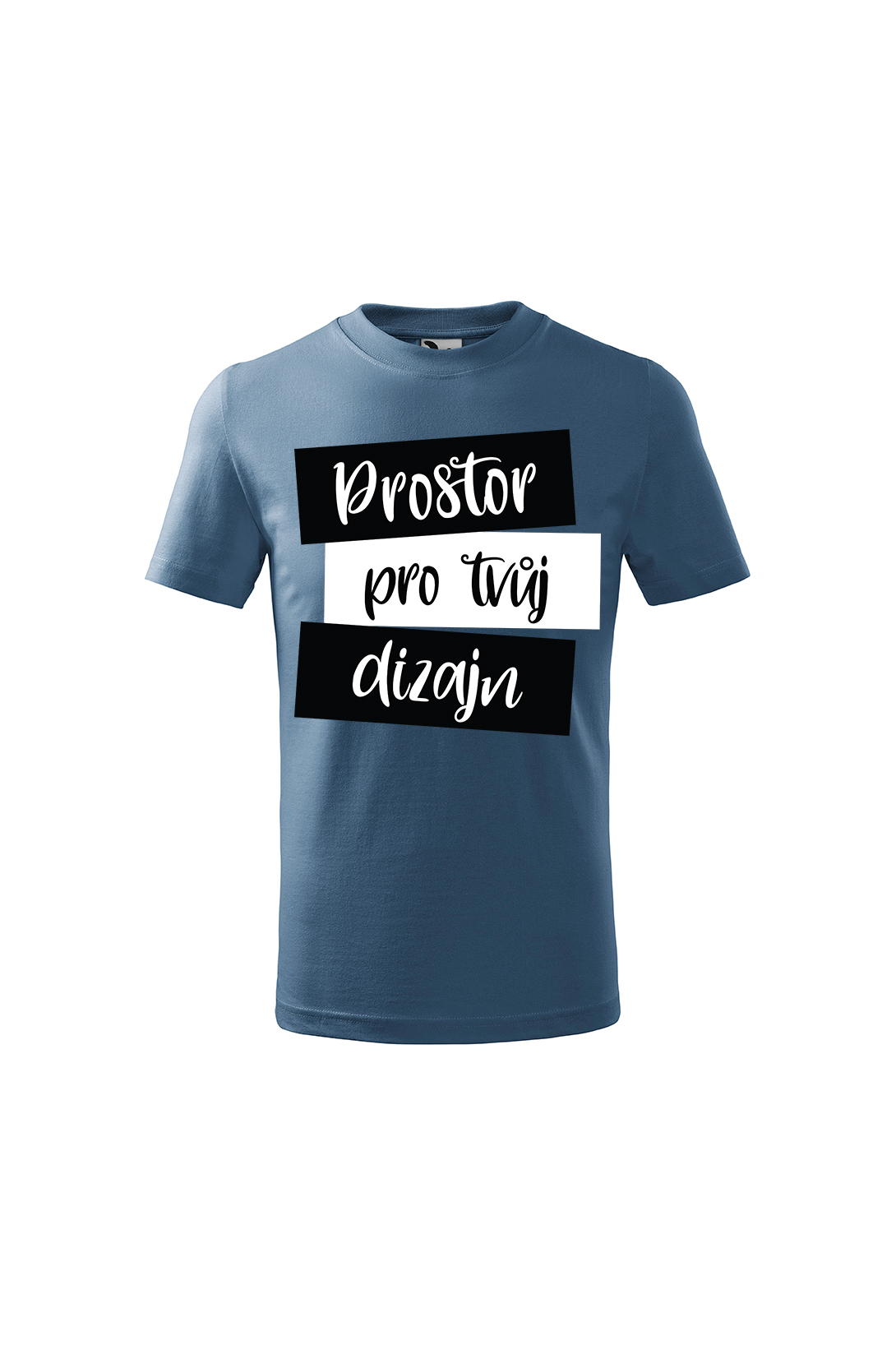 Dětské tričko s vlastním potiskem (krátký rukáv) Barva: Denim, Velikost: 110