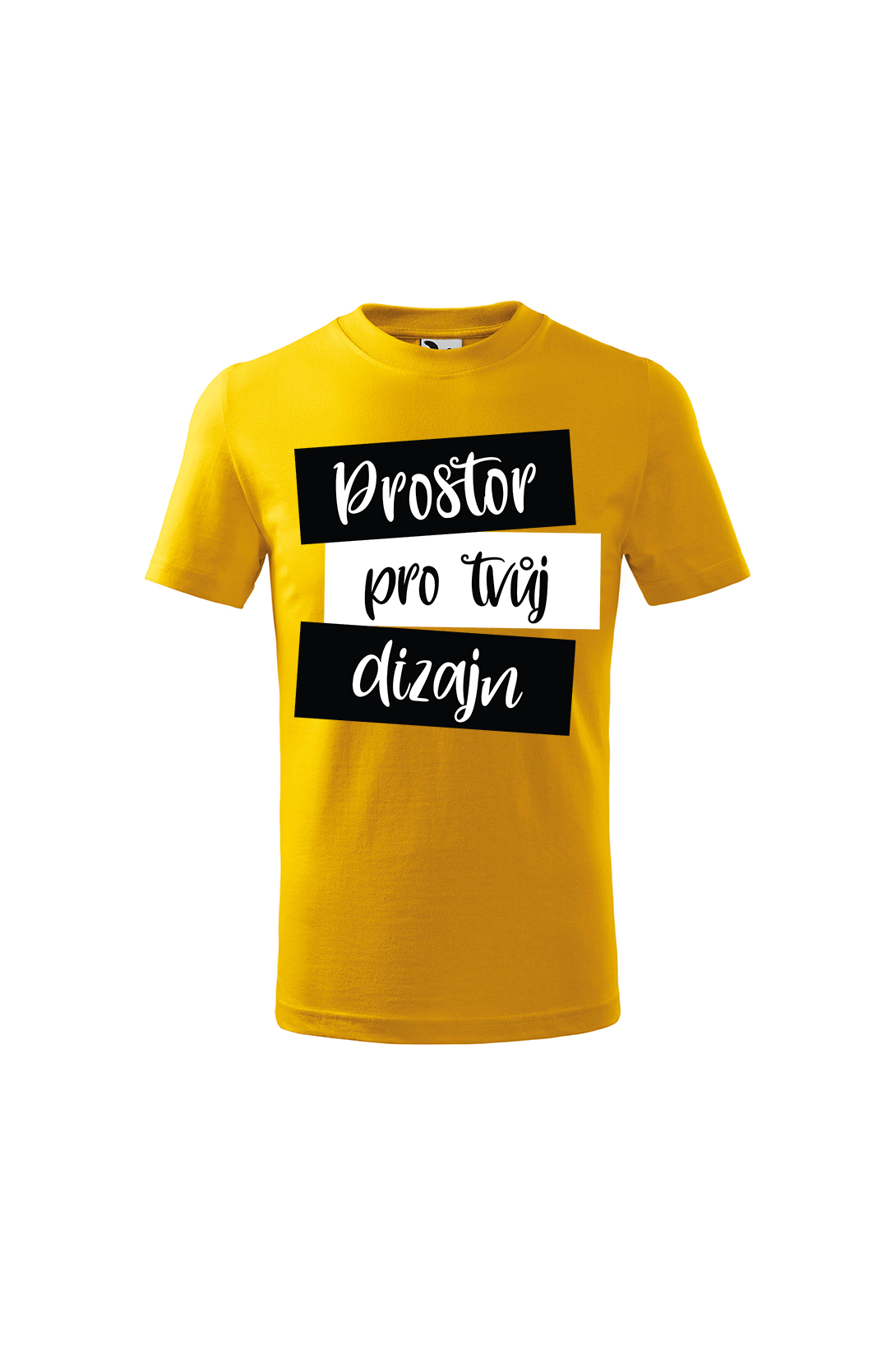 Dětské tričko s vlastním potiskem (krátký rukáv) Barva: Žlutá, Velikost: 110