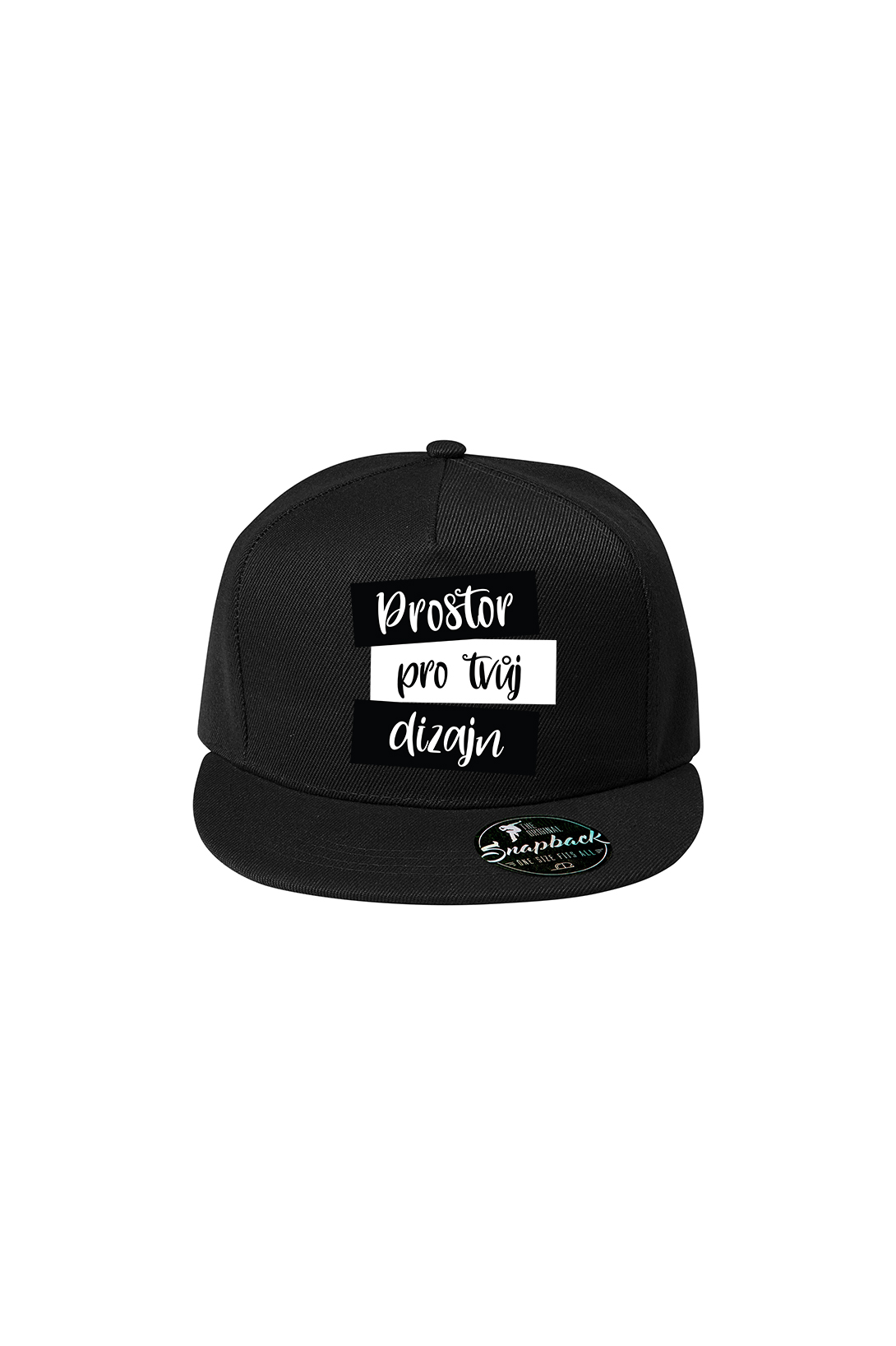 Snapback s vlastním potiskem Barva: Černá