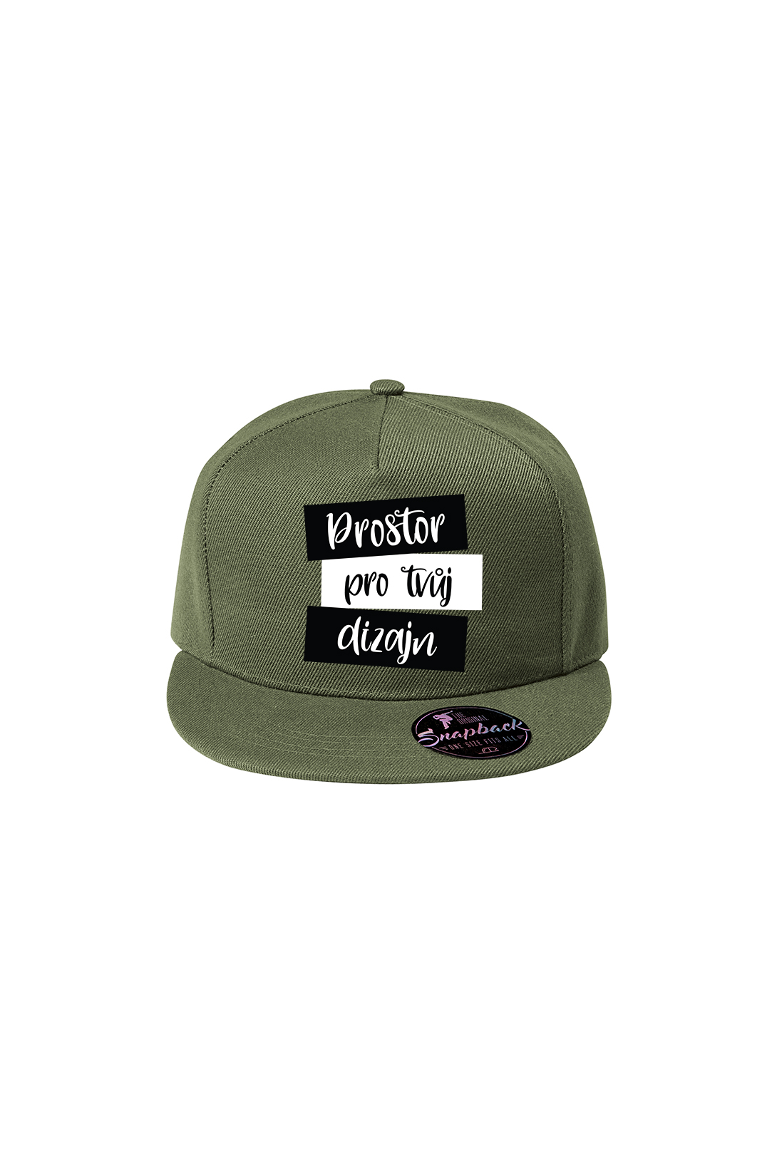 Snapback s vlastním potiskem Barva: Khaki