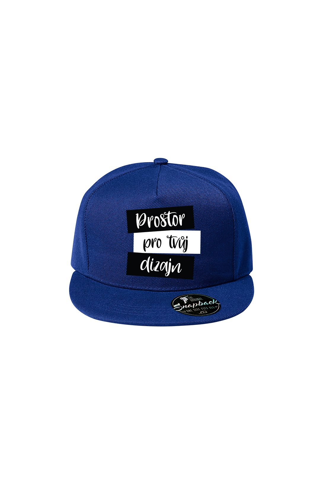 Snapback s vlastním potiskem Barva: Kráľovská modrá